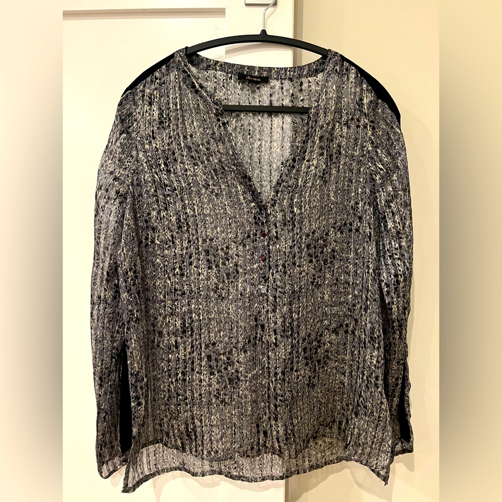 NWOT, never worn. Ella Moss blouse. Sheer.